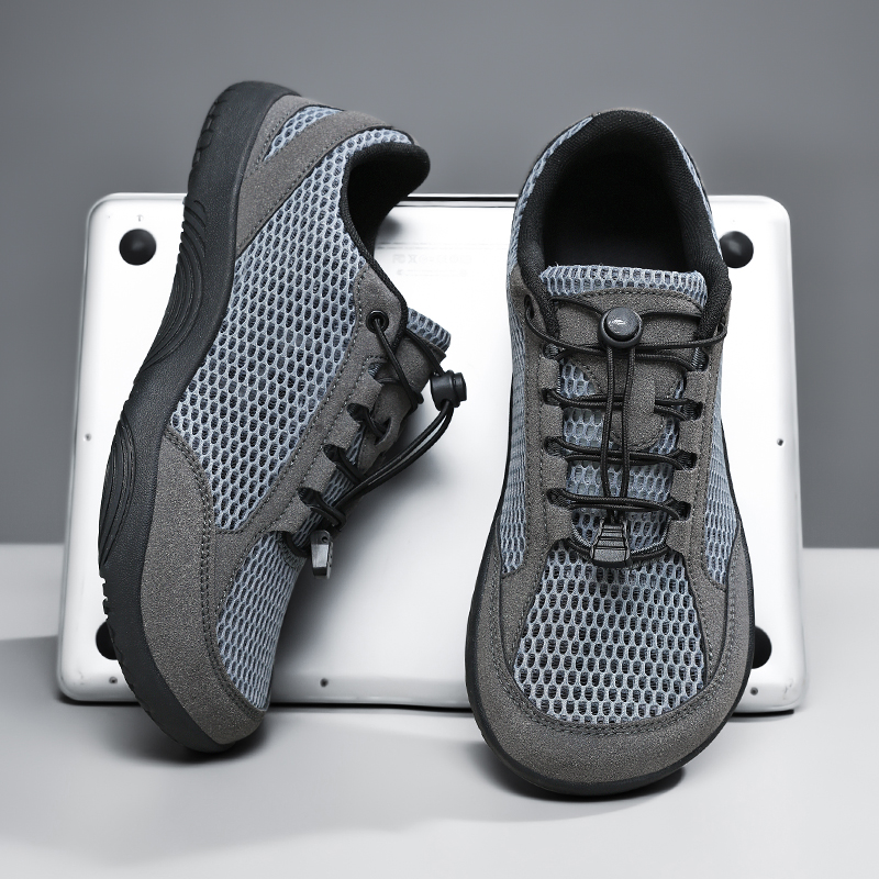 Minimalist Barefoot Shoe - Sommerliche Herren-Sneaker mit breiter Zehenbox, minimalistische