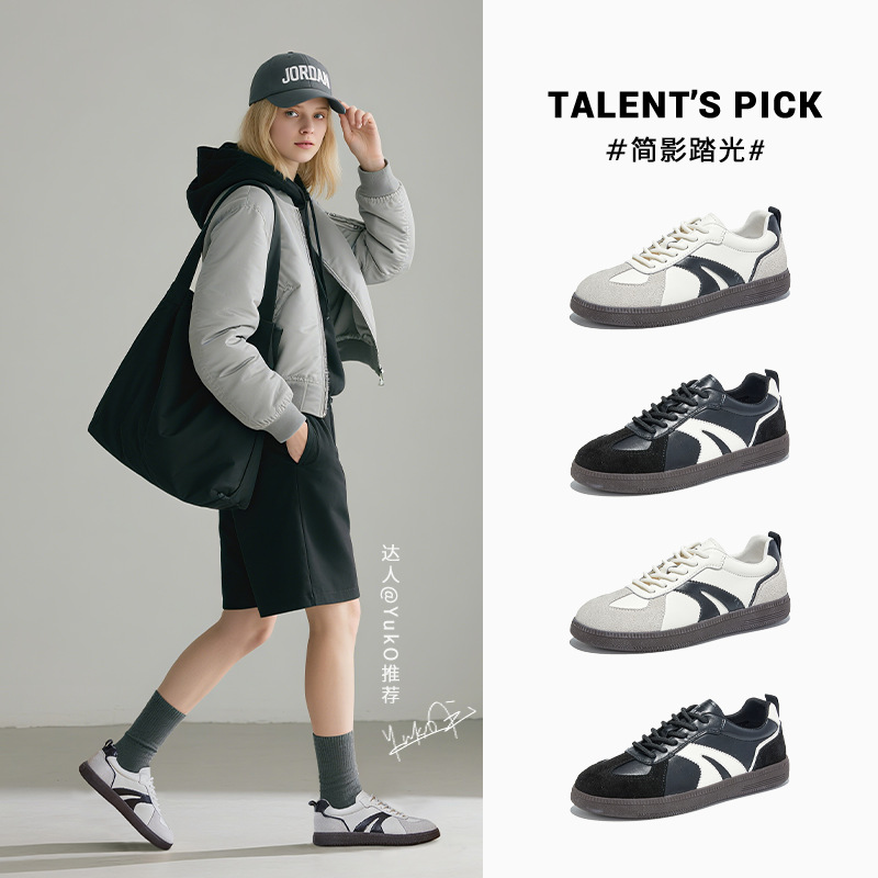 Casual Sneaker Low - Deutsche Trainingsschuhe aus Leder für Damen,