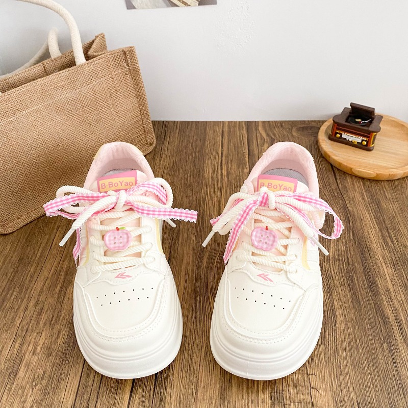 Casual Sneaker Low - Board-Schuhe mit Dopamin-Design, kleine Größe, dicke
