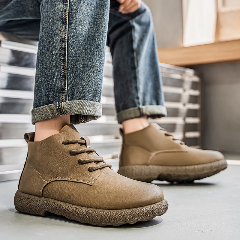 Men Shoes Designer - Herren-Stiefeletten, braune kurze Stiefel, luxuriöse Schuhe
