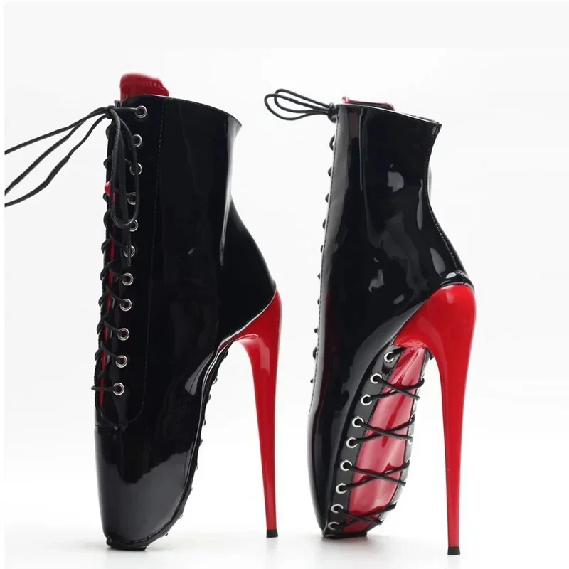 Men Shoes Red Bottom - Unisex-Ballettstiefel mit hohen Absätzen, sexy Cosplay-Schuhe