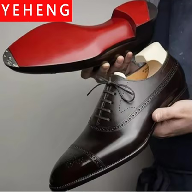 Men Shoes Red Bottom - Formelle Herrenschuhe, rote Sohle, modisch, Business,