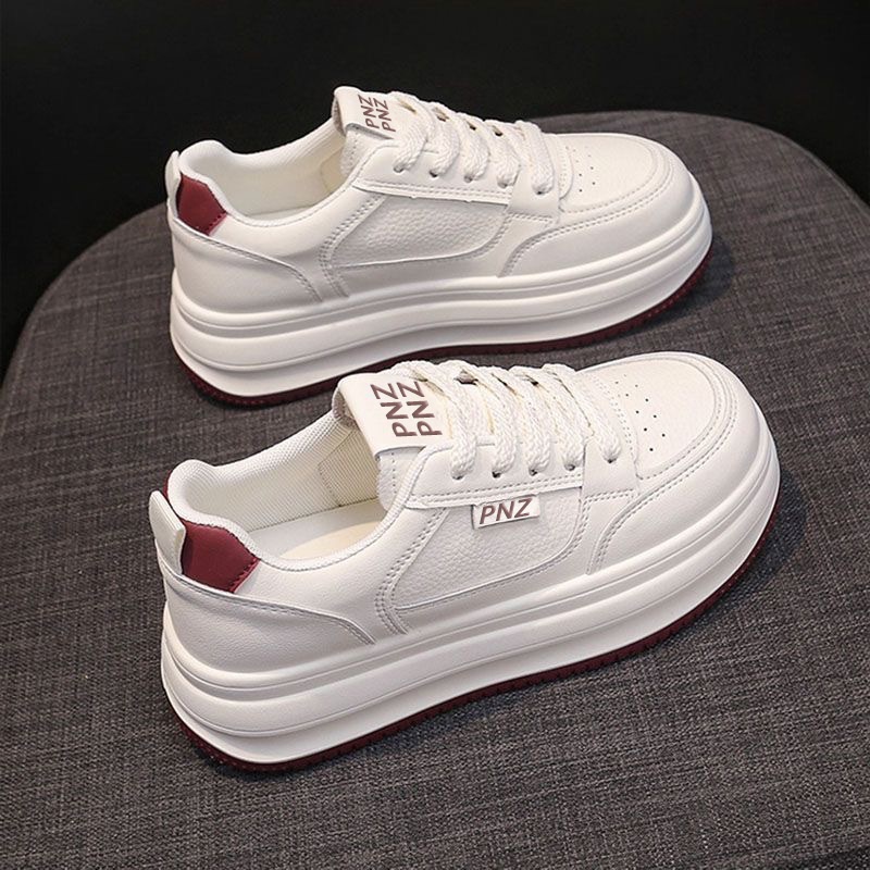 Casual Sneaker Low - Damenschuhe Neue Mode Atmungsaktive Bequeme Sport-Outdoor-Ledersneaker