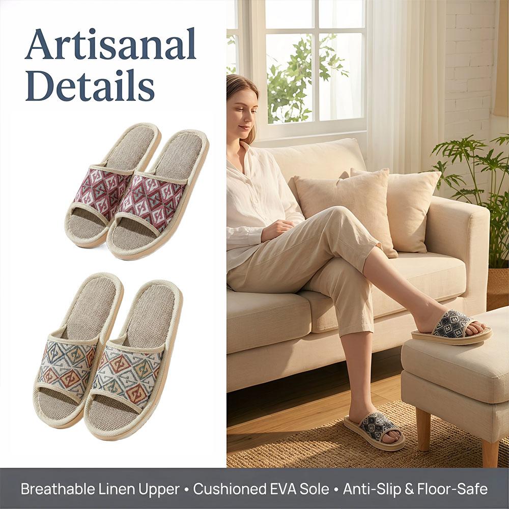 Vier-Jahreszeiten-Leinenpantof – Men'S Shoes Non Slip Bewertung und Preis
