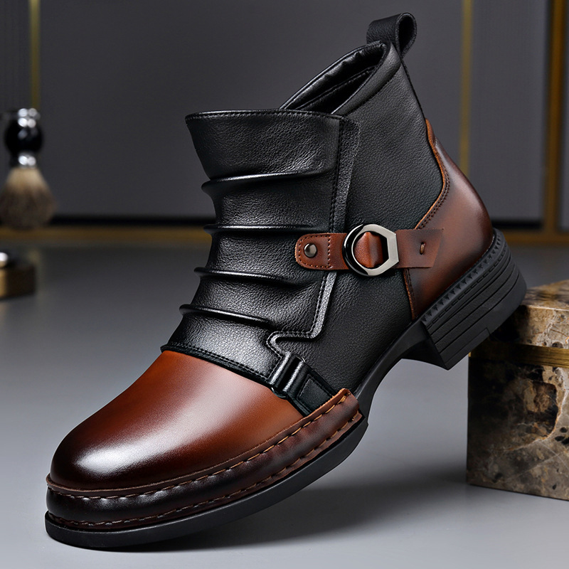 Herbst Winter Retro Stiefelett – Men Shoes Designer Bewertung und Preis