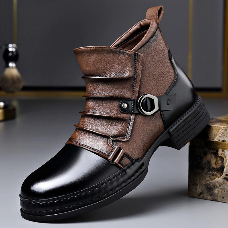 Herbst Winter Retro Stiefelett – Men Shoes Designer Bewertung und Preis