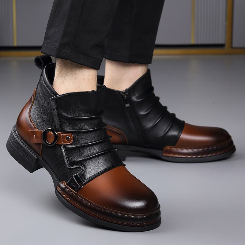 Herbst Winter Retro Stiefelett – Men Shoes Designer Bewertung und Preis