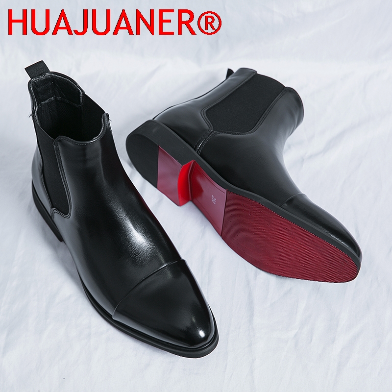 Britischer Stil, schwarze Chel – Men Shoes Red Bottom Bewertung und Preis
