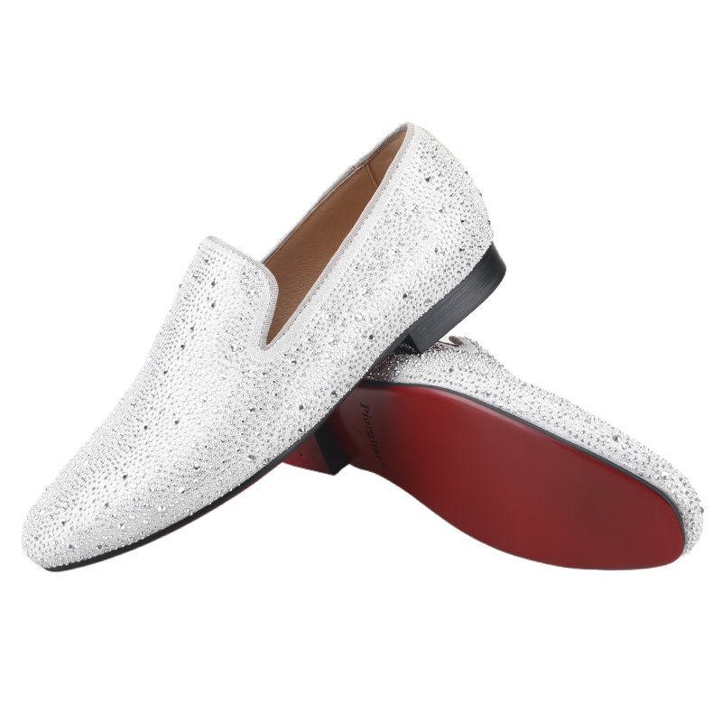 Piergitar Sliver Herren-Loafer – Men Shoes Red Bottom Bewertung und Preis