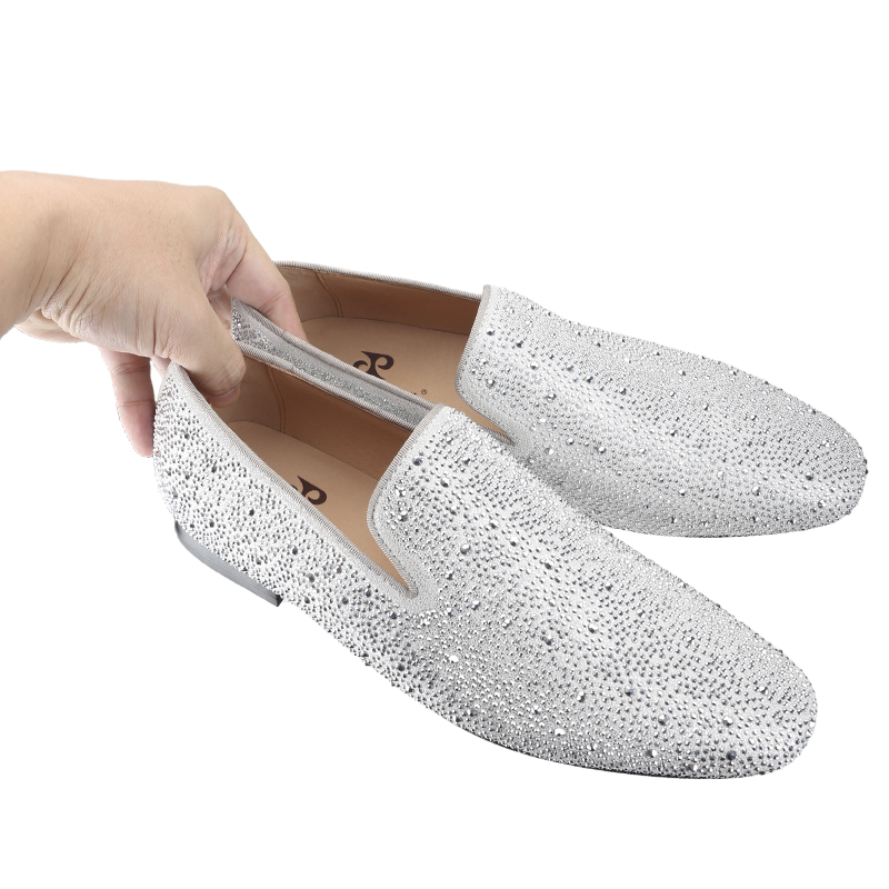 Piergitar Sliver Herren-Loafer – Men Shoes Red Bottom Bewertung und Preis