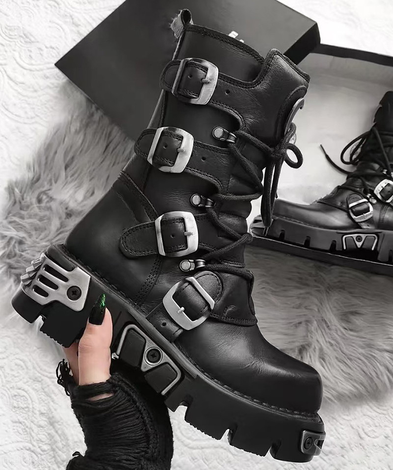 Männer Luxusmode Punk Gothic h – Men Shoes Type Bewertung und Preis