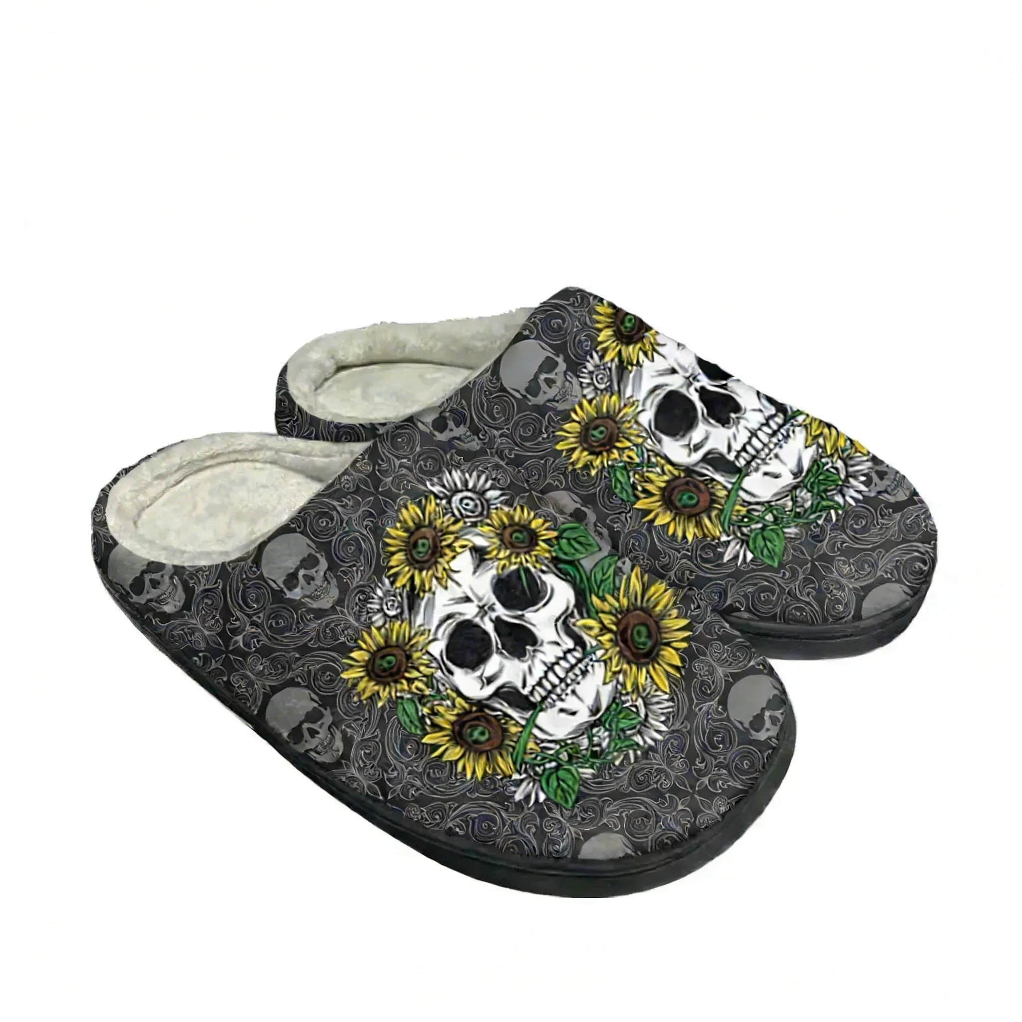 Sonnenblumen-Schädel Hausschuh – Men Shoes Designer Bewertung und Preis
