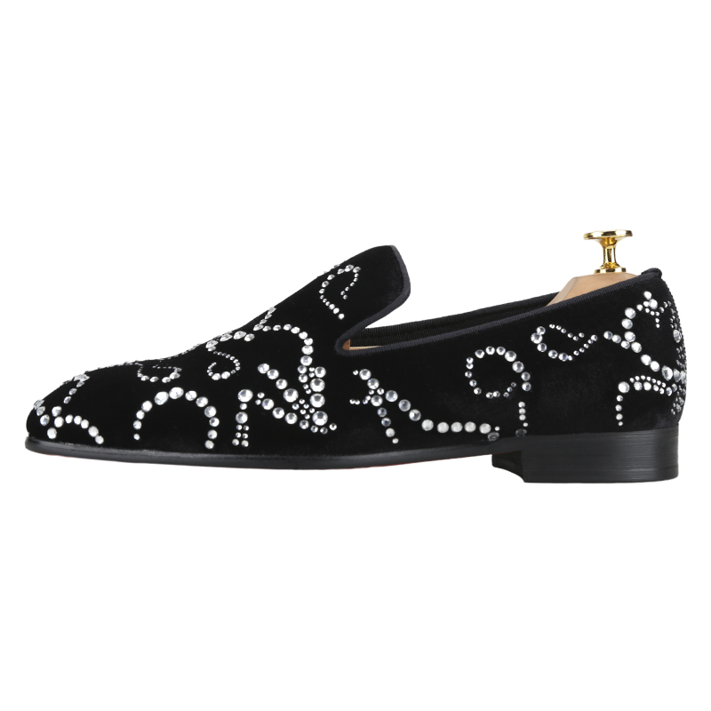 Piergitar schwarzer Samt und O – Men Shoes Red Bottom Bewertung und Preis
