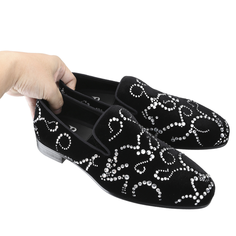 Piergitar schwarzer Samt und O – Men Shoes Red Bottom Bewertung und Preis