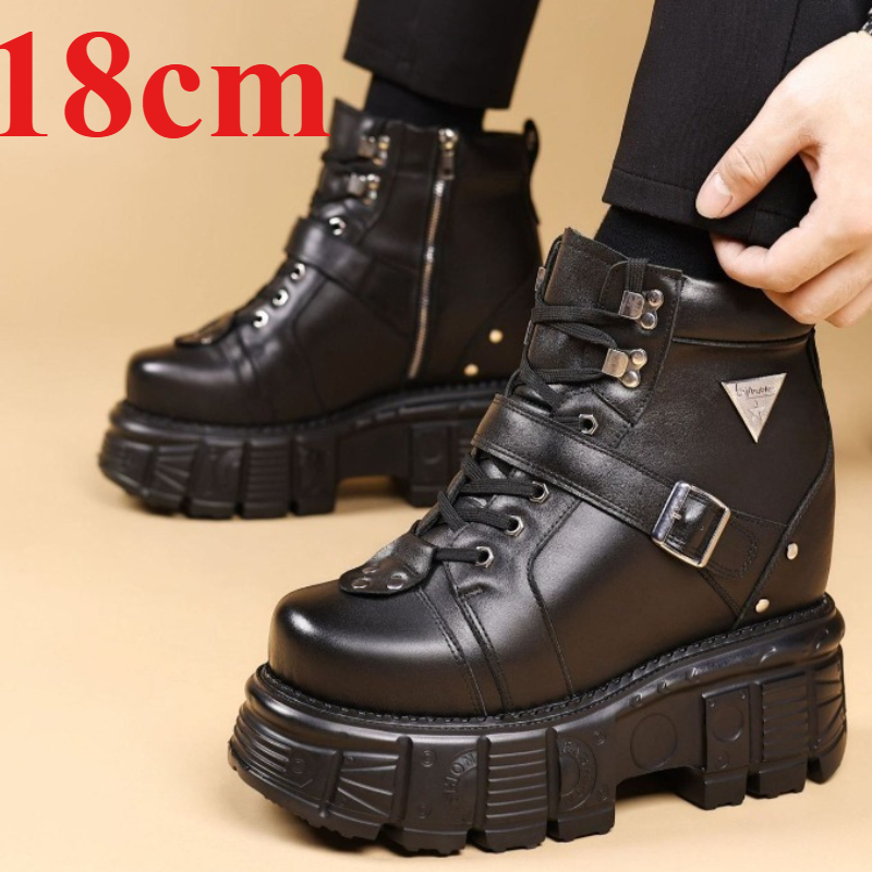 Echte Leder-Motorradstiefel fü – Men Shoes Type Bewertung und Preis